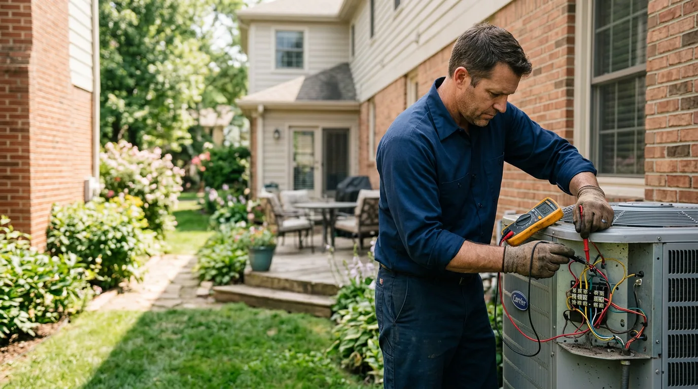 HVAC technician working near Pulaski, TN